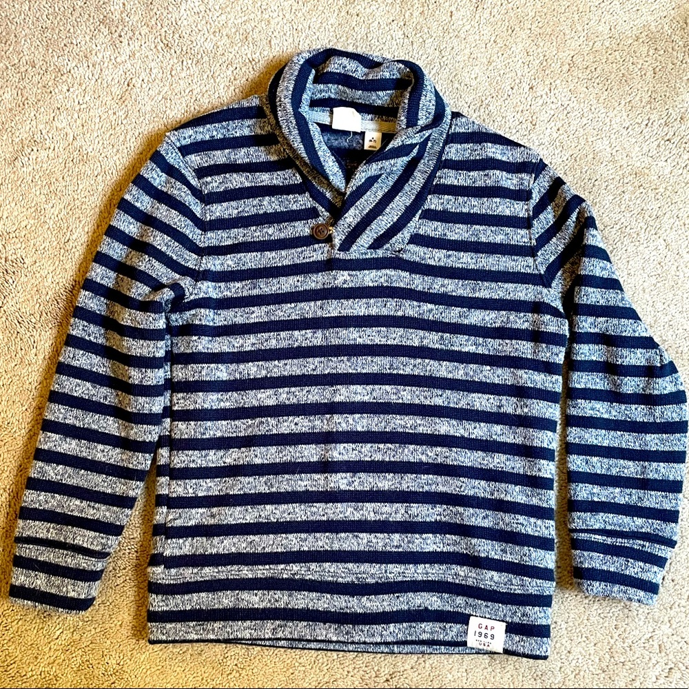 GAP kids boys striped sweater, size small